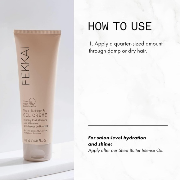 Women’s Haircare Fekkai Shea Butter Curl Defining Curl Memory Gel Crème120mL - Picture 10 of 12
